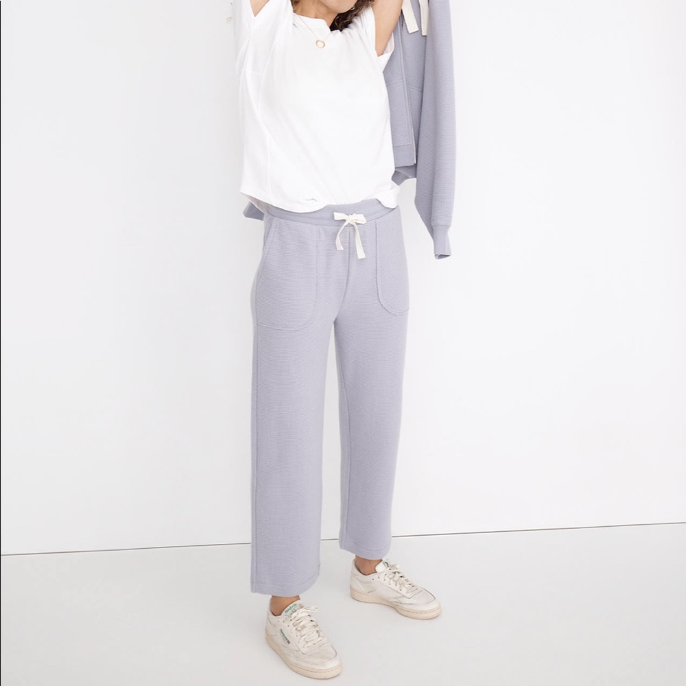 Madewell MWL Textured Waffle Straight Sweatpants Size Small